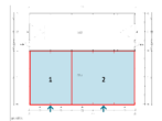Grundriss // Hallenabteil 1 + 2