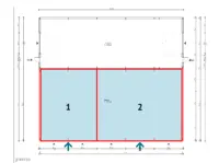 Grundriss // Hallenabteil 1 + 2