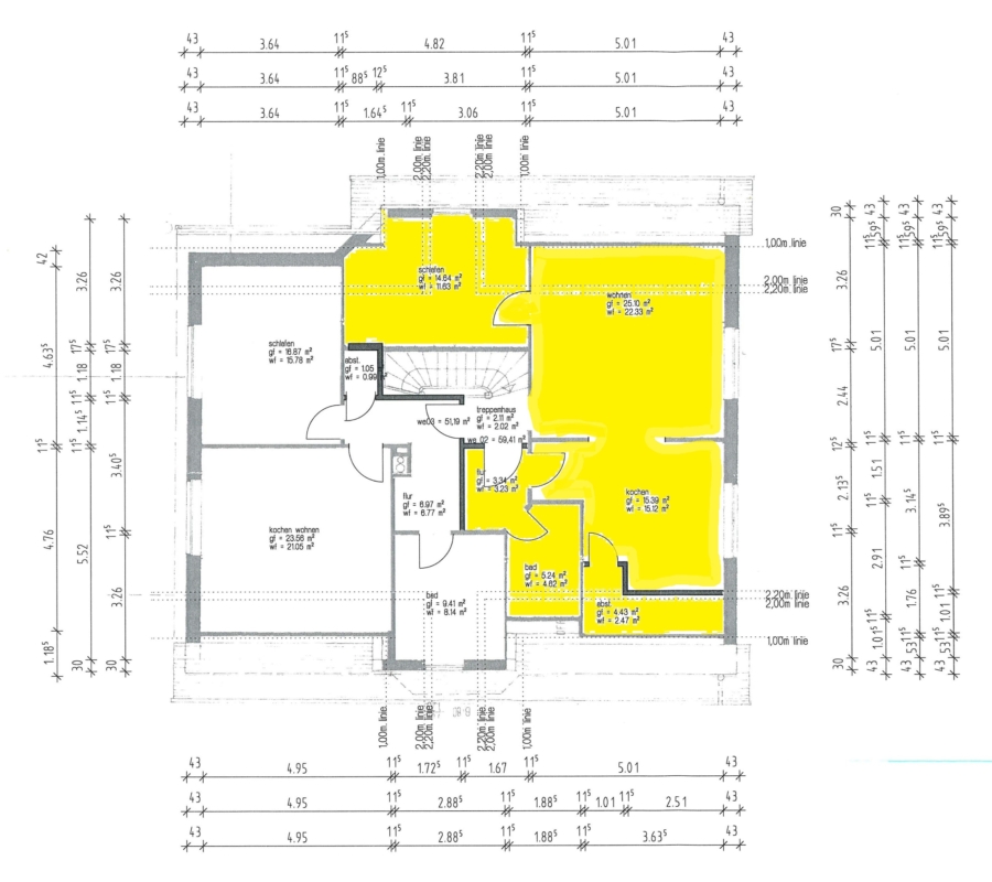 Grundriss WE02, OG vorne