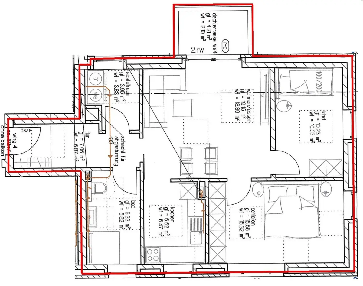 Grundriss DG - WE 4.1