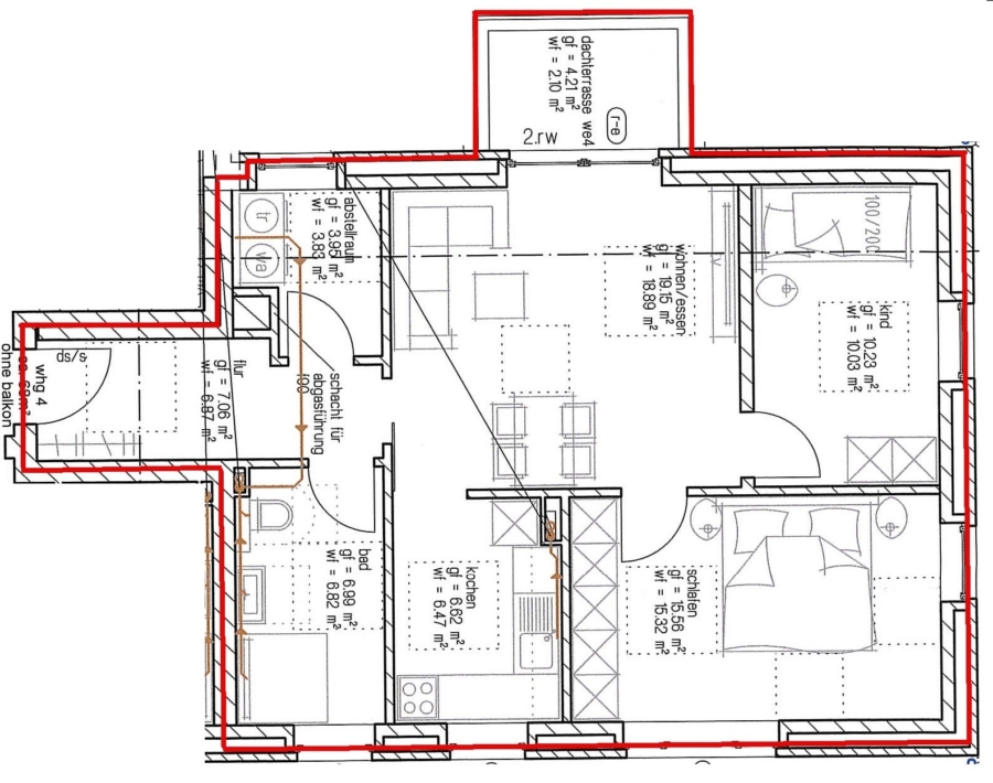 Grundriss DG - WE 4.1