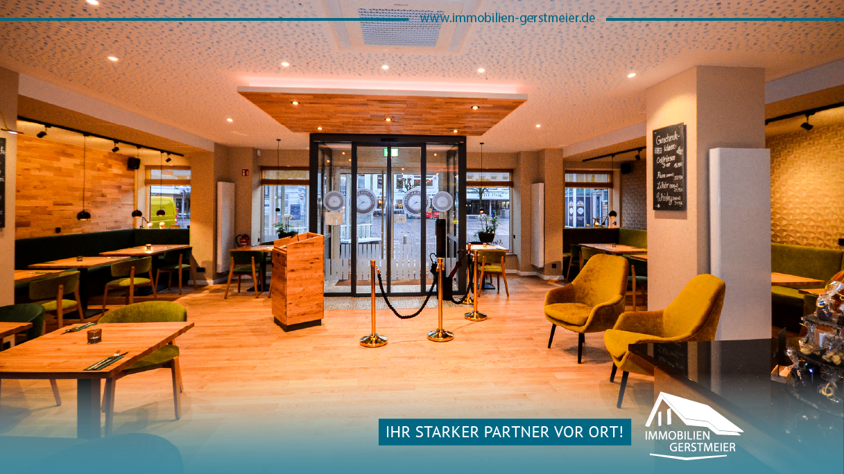 Inmitten der Auricher Innenstadt: modernes, großflächiges Café/Restaurant zur Vermietung